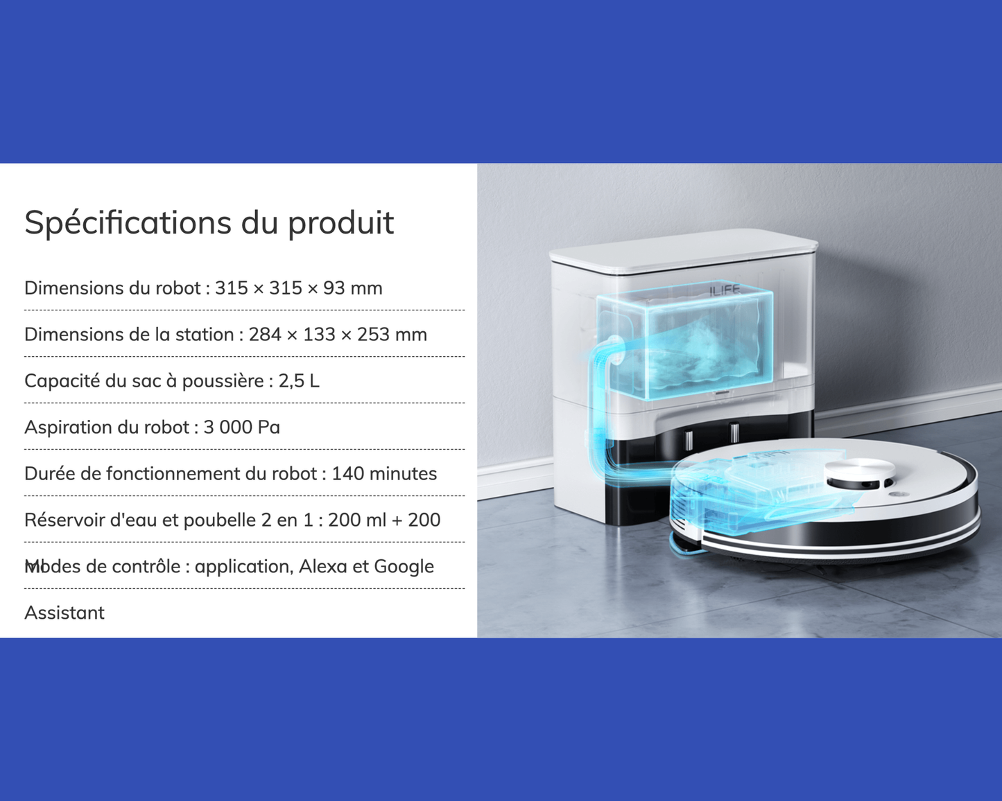 CleanBot A30 Pro – Robot Aspirateur & Laveur avec Station Auto-Vidage