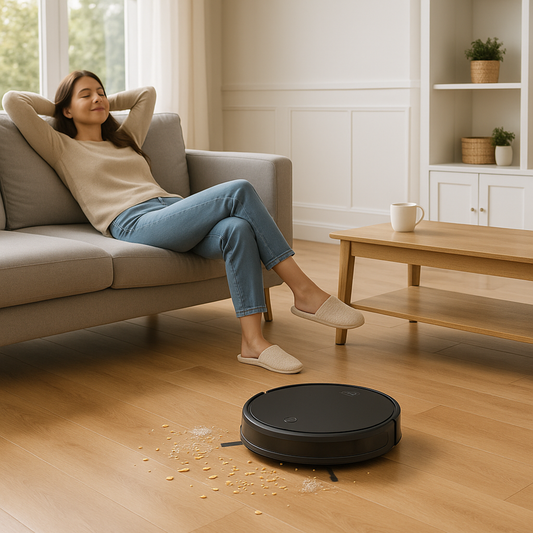CleanBot V10 – Robot Aspirateur Essentiel pour un Nettoyage Quotidien
