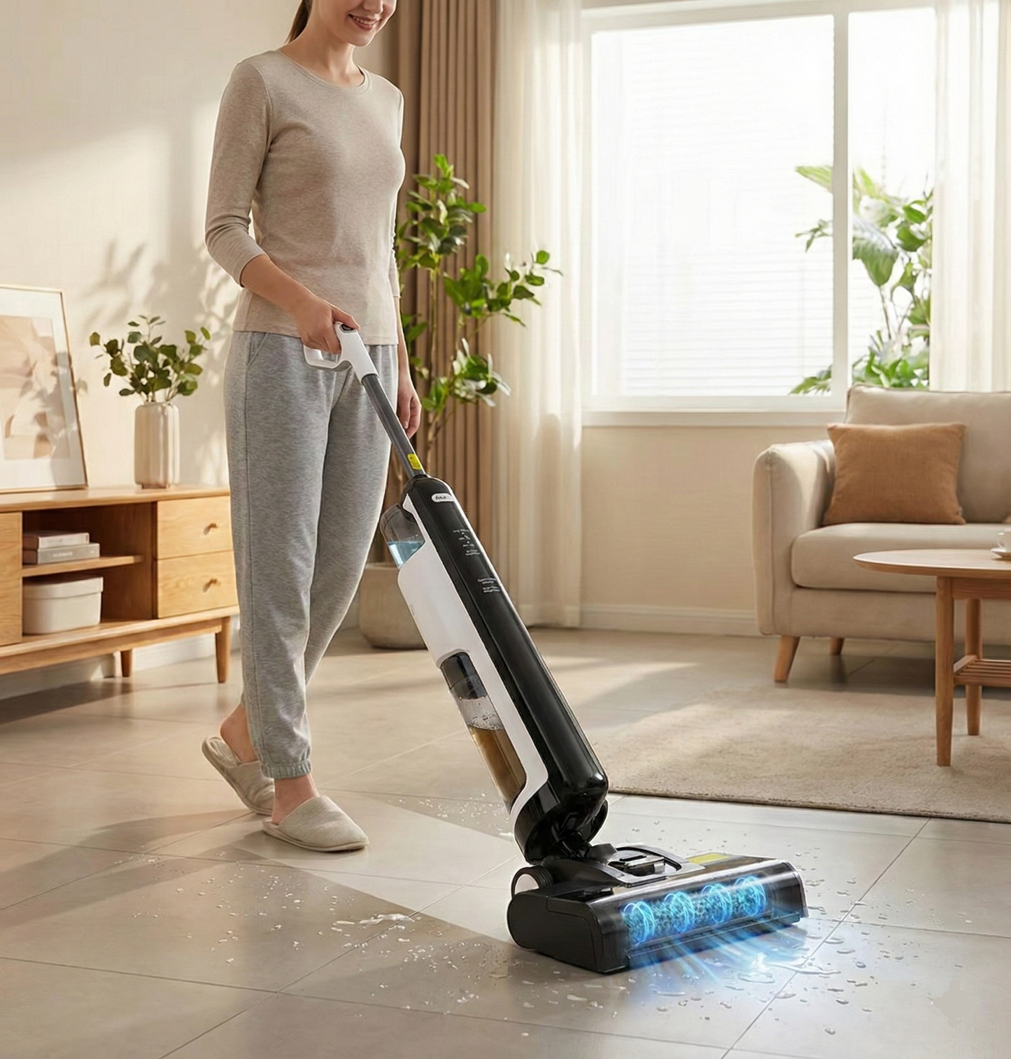 Clean Bot W12 – Aspirateur laveur sans fil 2-en-1