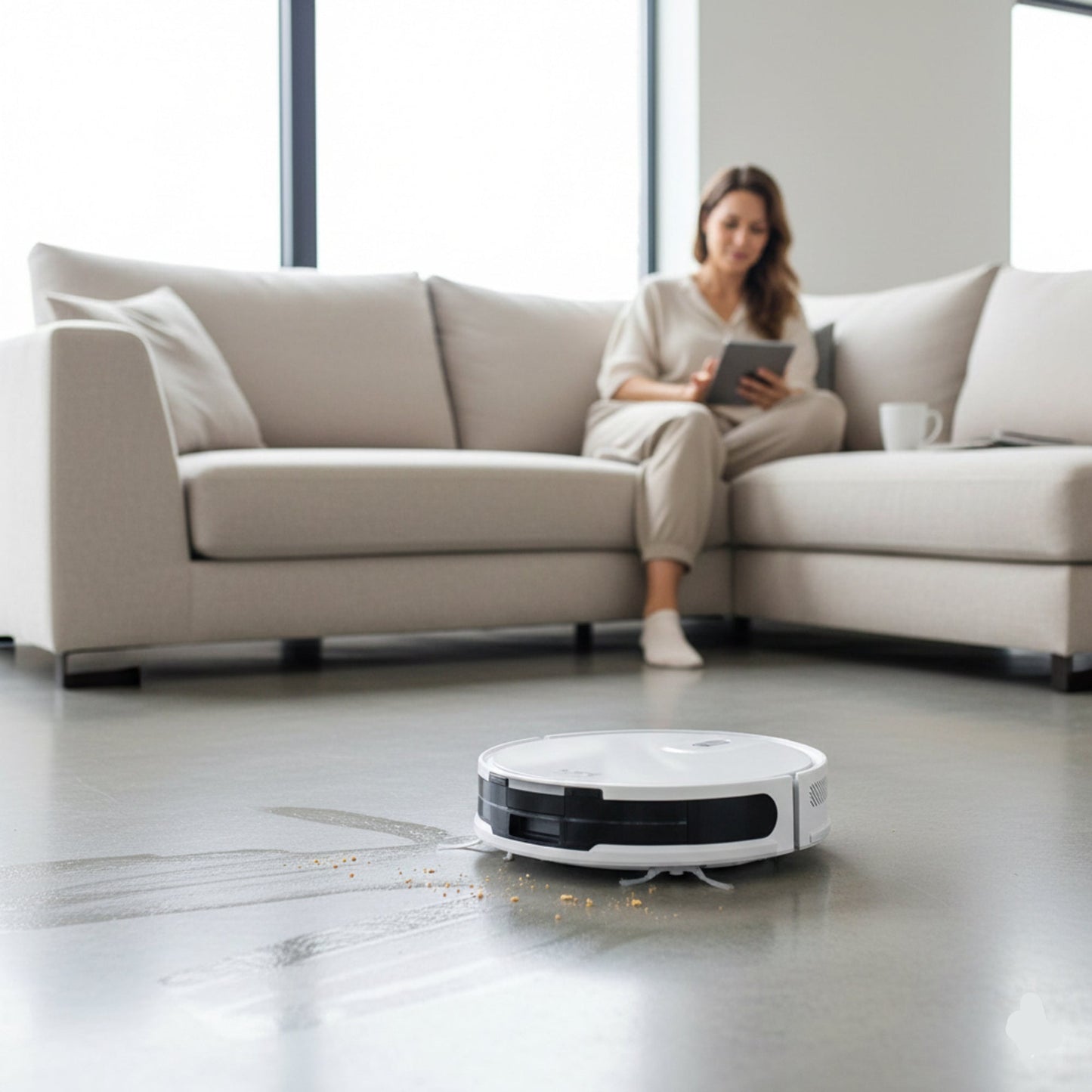 CleanBot V20 – Robot Aspirateur & Laveur Intelligent